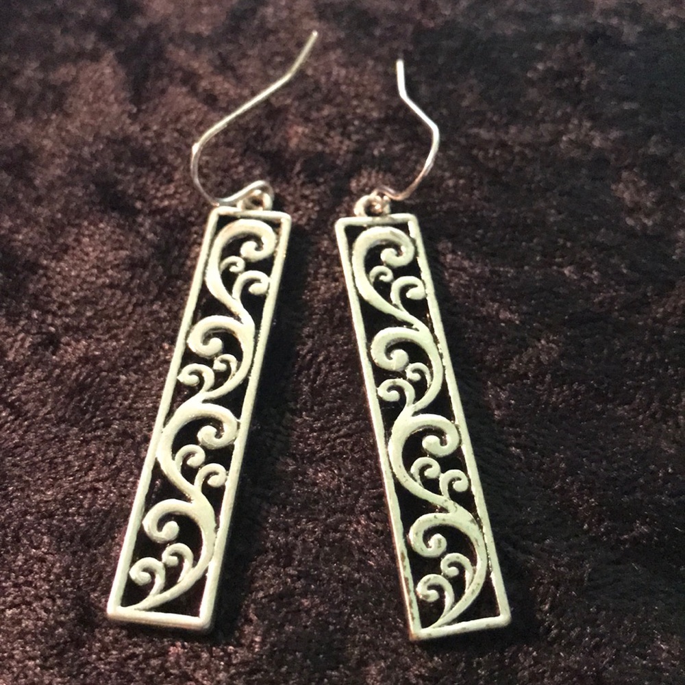 Scroll Bar Earrings